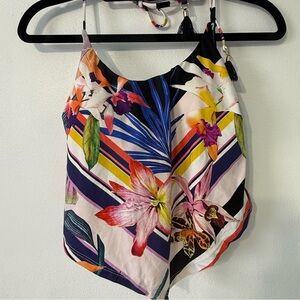 Trina Turk Multicolor Floral Bathing Suit Swim Suit tank top